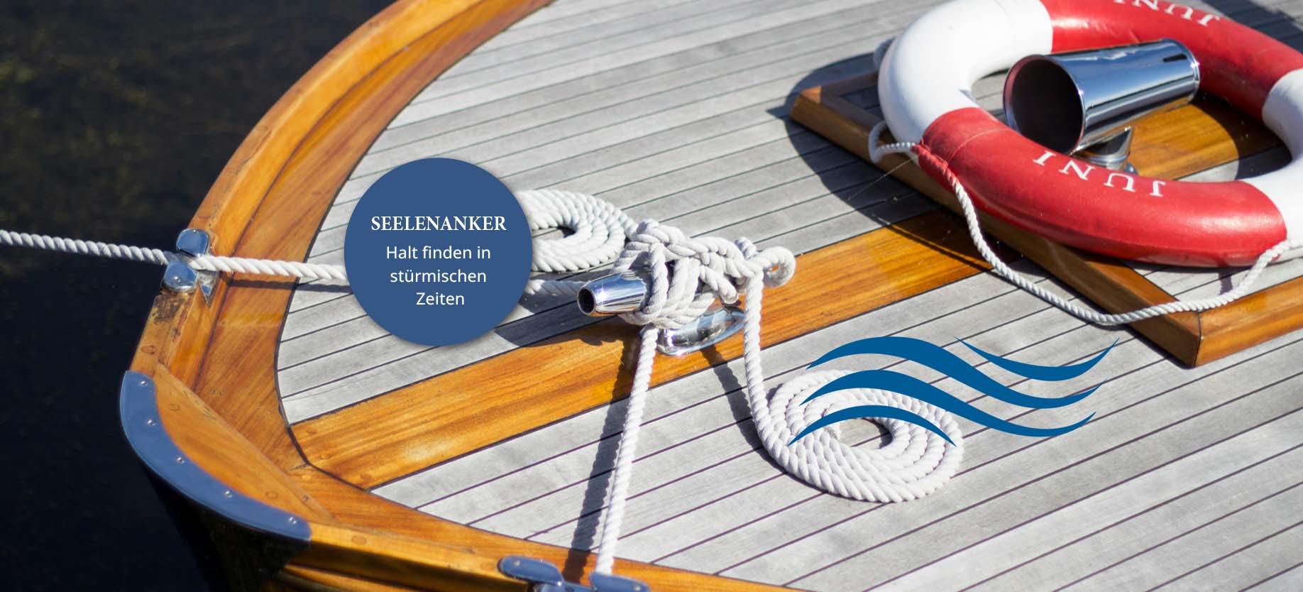 Rettungsring auf Boot